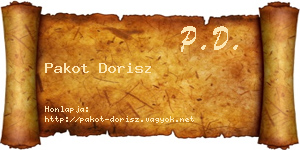 Pakot Dorisz névjegykártya